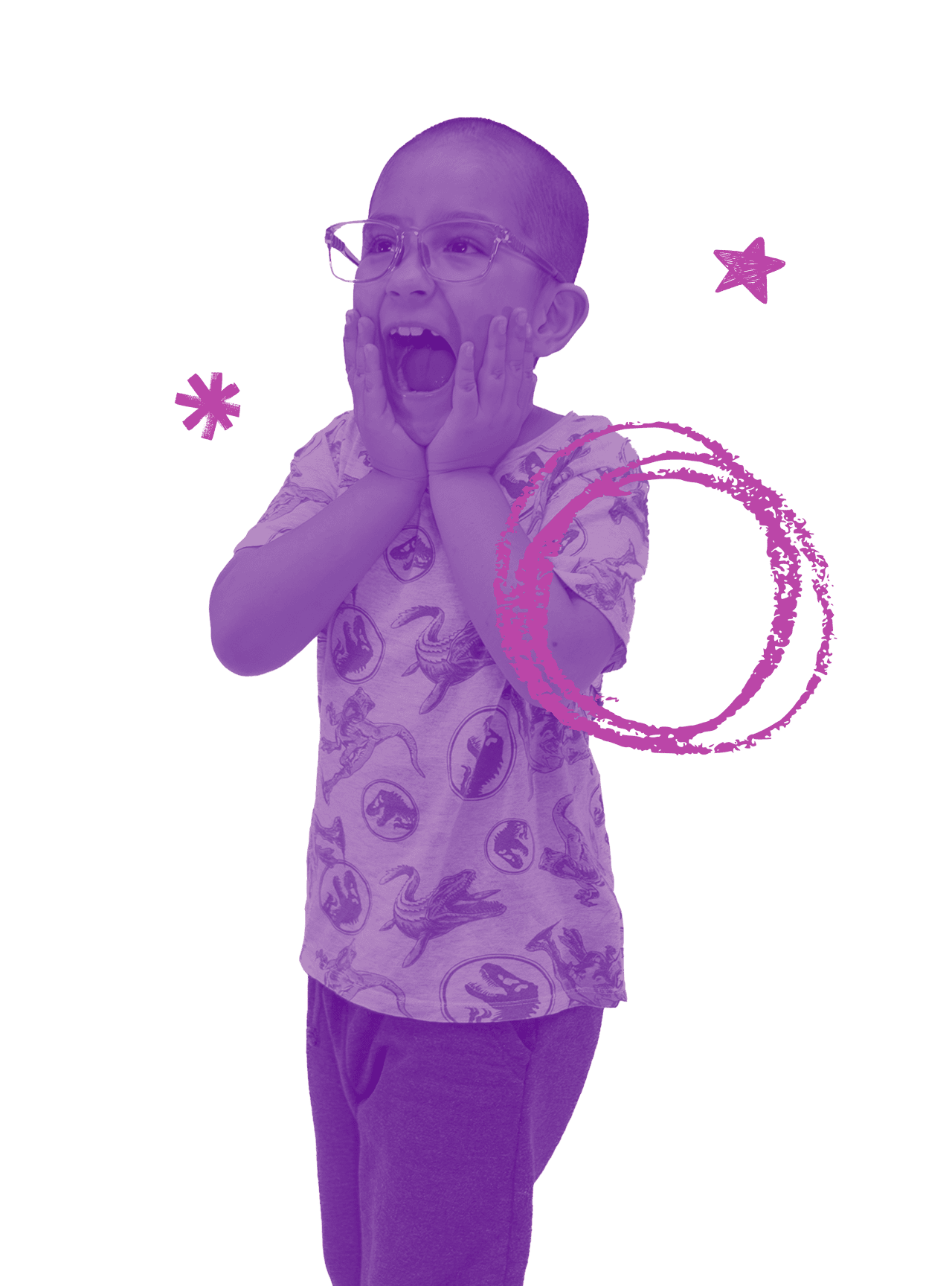 Niña morado